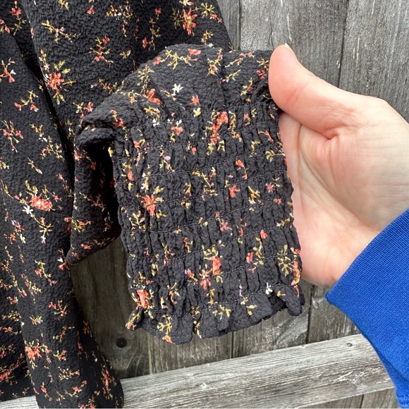 Madewell Kirstie Sweetheart Top in Fresh Sprigs Smocked Cuffs Balloon 3/… - Picture 5 of 8